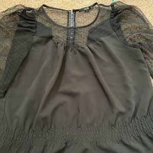 Black transparent top